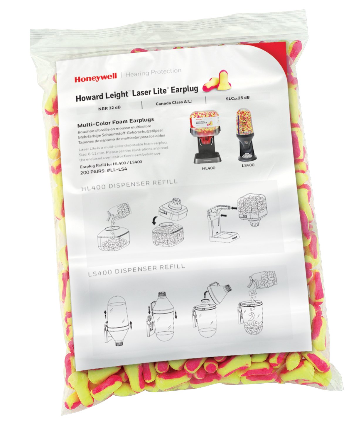 Amazon.com: Howard Leight Laser Lite Hi-Visibility Earplug Refill